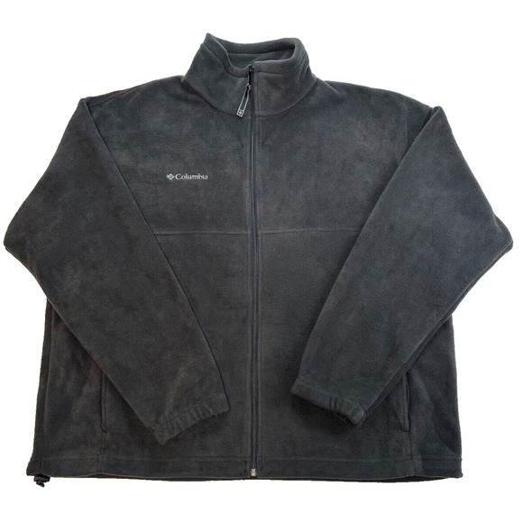 Columbia Other - Columbia Men's Full‎ Zip Black Fleece Soft Shell Jacket Size XXL 100% Polyester